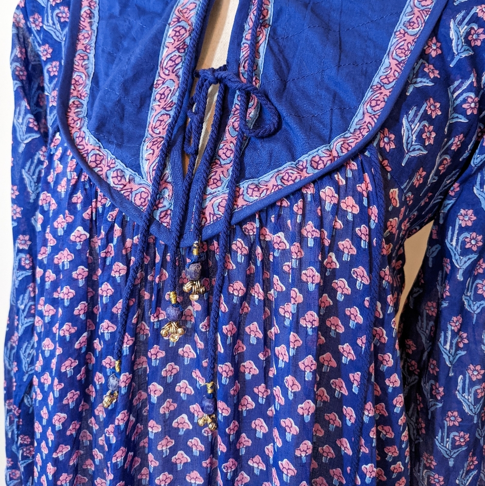 🌟LAST 1🌟NWT Blue Boheme Charlotte Boho Maxi Dress - Picture 3 of 6